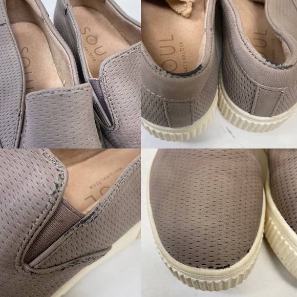 SOUL Naturalizer TIA Slip-On Sneaker Size 7.5W Mushroom Synthetic Size 7.5W - Picture 12 of 12